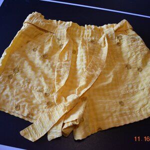 Cute Yellow Spring Shorts